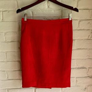 The Limited size 0 ruby red pencil skirt work